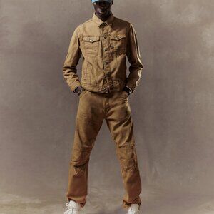 G-Star Raw Green Brown Dakota Stretchy Denim Jacket sz L